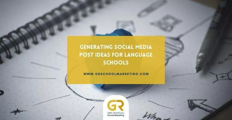 Generating Social Media Post Ideas for Language Schools