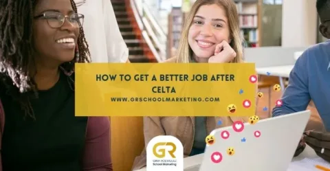 cover of blog post about How to get a job after CELTA is a blog article about personal branding