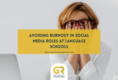 cover of blog post Avoiding Burnout in Social Media Roles at Language Schools