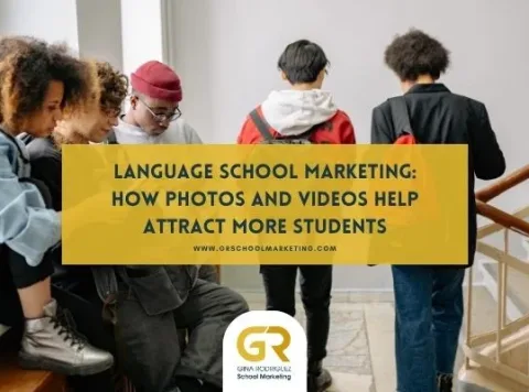 language school marketing photos and videos to attract students
