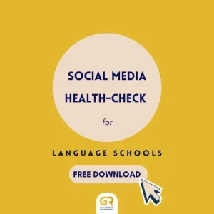 cover for the free resource to Health Check Social Media of Networks of a Language School